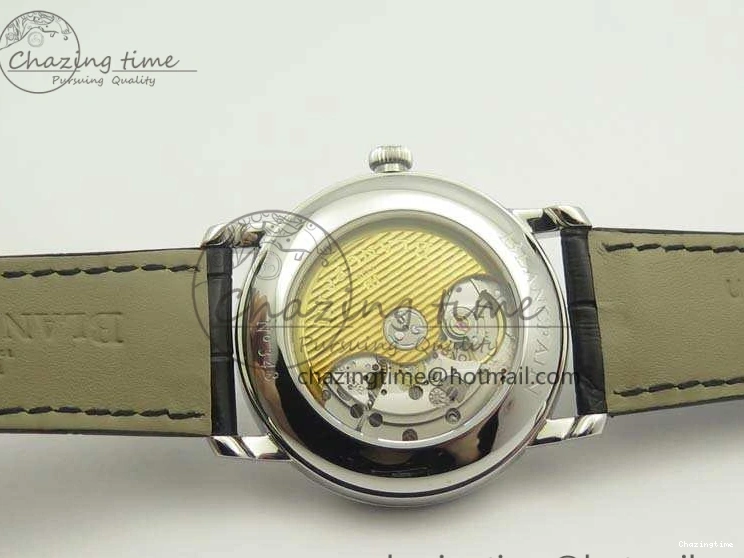 1228 SportInspired Villeret 6669 SS HG 1:1 Best Edition White Dial On Leather Strap V 8099